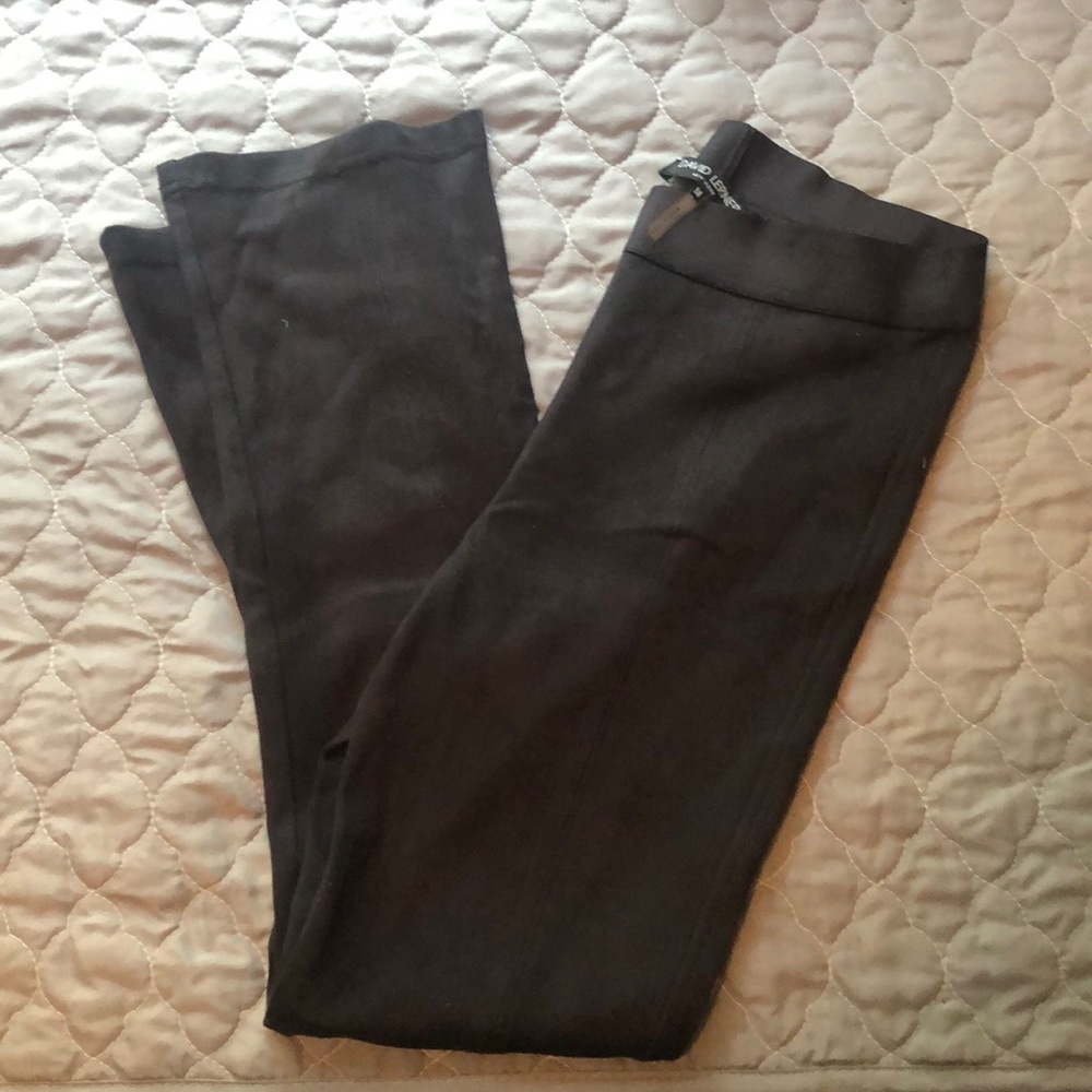 Velvet cropped pants